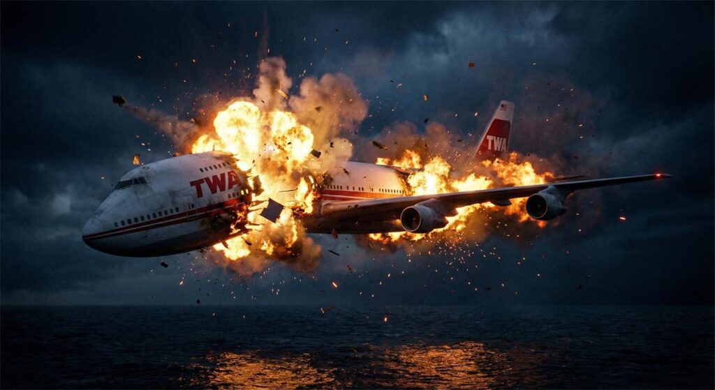 TWA 800 accidente gases inertes