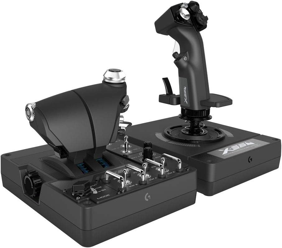 el mejor joystick para simuladores, el Logitech X56