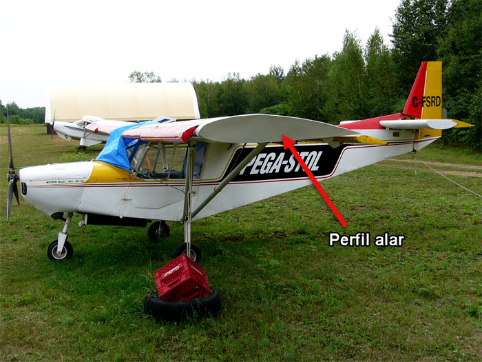 perfil alar de un avion